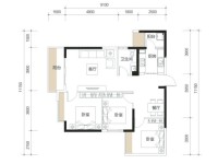 4室2廳2陽臺 德潤朗悅灣戶型圖