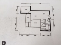 2室2廳1陽臺 七彩俊園戶型圖