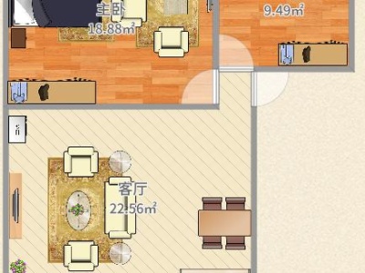 2室2厅2阳台 新迎小区户型图