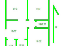 4室2廳1陽臺 西秀園戶型圖