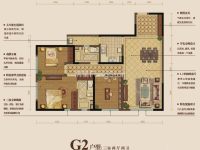 3室2廳1陽臺 中海學府路8號戶型圖
