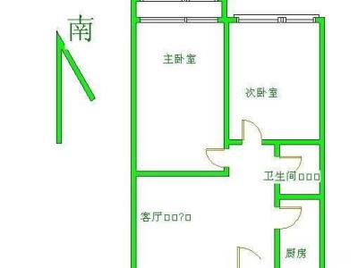 2室1廳1陽臺 西壩河小區(qū)