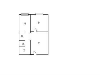 2室2厅2阳台 江东四季公寓户型图