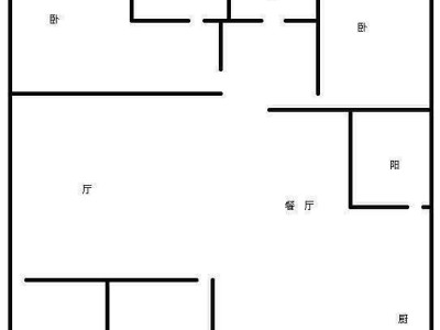 3室2厅 丘田小区北院户型图