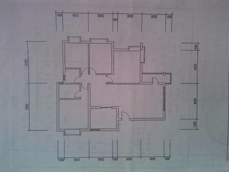 4室2厅1阳台 温馨家园户型图