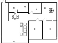 5室2廳3陽臺 春怡雅苑戶型圖