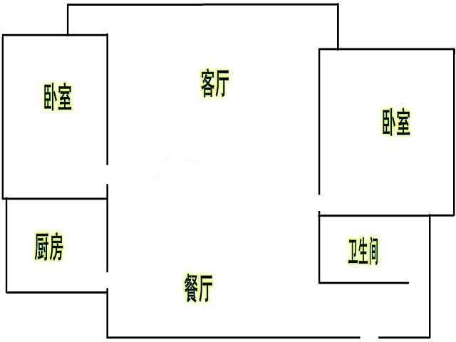 3室2厅1阳台 华海小区户型图