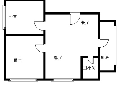 3室2厅1阳台 虹山新村户型图