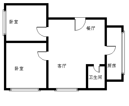 3室2厅1阳台 虹山新村户型图