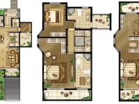 4室2廳4陽(yáng)臺(tái) 滇池衛(wèi)城藍(lán)溪?jiǎng)e墅戶型圖