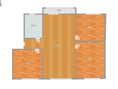 3室2廳1陽(yáng)臺(tái) 金沙小區(qū)