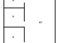 2室2廳1陽臺 中環(huán)金界戶型圖