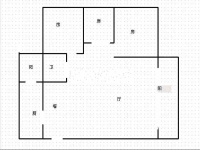 3室2廳1陽臺 翡翠灣戶型圖