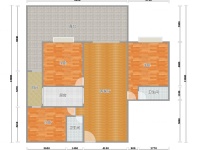 3室2廳1陽臺 天驕北麓北區(qū)戶型圖