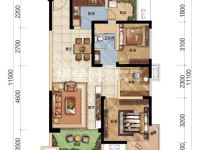 3室2廳1陽臺 新希望希望匯戶型圖