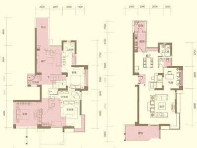 3室2廳1陽臺(tái) 金利園戶型圖