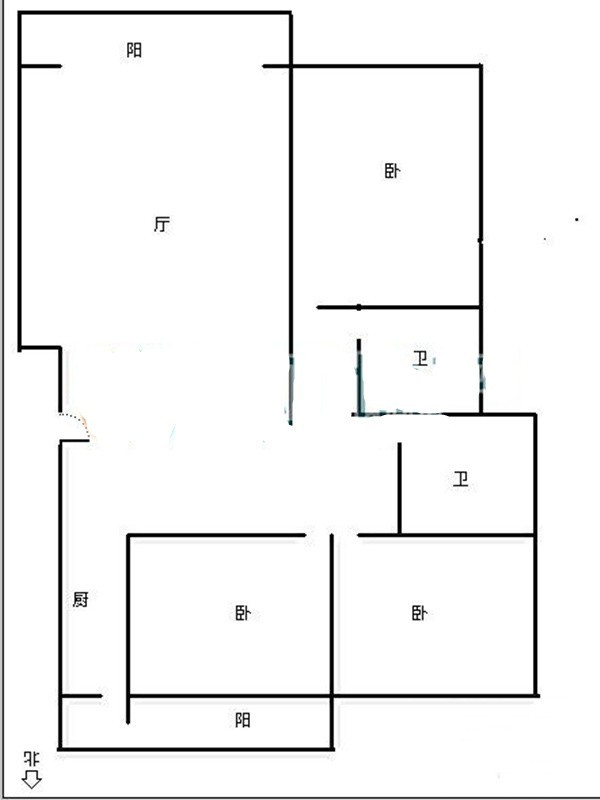 4室2厅2阳台 汇和紫光园户型图