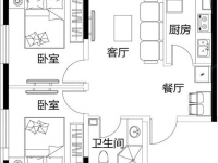 2室2廳1陽臺 城市新光大廈戶型圖