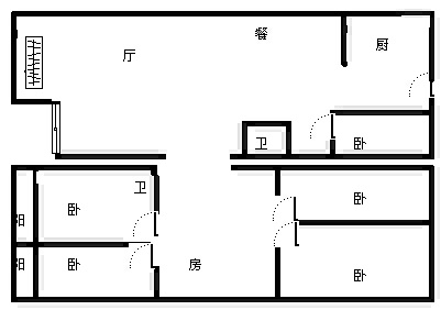 6室3廳3陽臺(tái) 美樹橙戶型圖