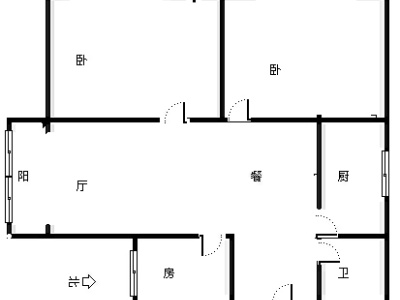 2室1厅 春晖小区（一期）户型图