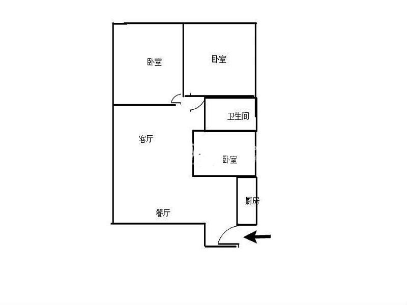 3室2廳2陽臺 世博生態(tài)城云嶺鄰里戶型圖