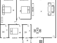 3室2廳2陽(yáng)臺(tái) 實(shí)力北岸戶型圖