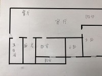 3室2廳1陽臺 金呈北泰花園戶型圖