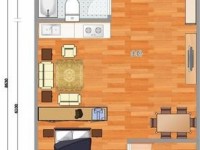 1室1廳 中環(huán)金界戶型圖