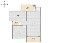 3室2廳1陽(yáng)臺(tái) 波羅小區(qū)戶(hù)型圖