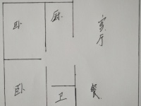 1室1廳1陽(yáng)臺(tái) 潤(rùn)城二區(qū)戶型圖