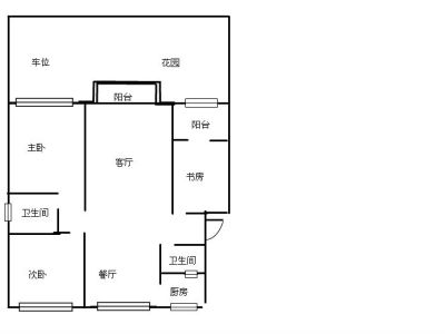 3室2厅1阳台 江东小康城户型图