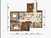 4室2廳2陽臺(tái) 云南映象花好月圓一期戶型圖