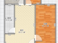 2室2廳1陽臺 匯都國際二期戶型圖