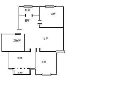3室2厅 江东花园二期户型图