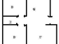 2室2廳1陽(yáng)臺(tái) 經(jīng)典雙城一期戶型圖