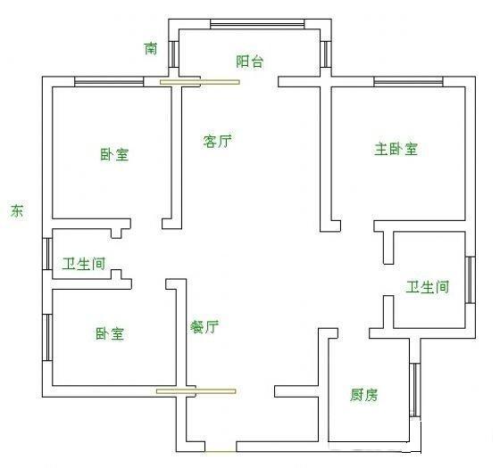 3室2厅 橄榄家园户型图