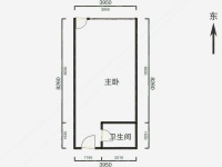 1室1廳1陽臺 和諧時代公寓公寓戶型圖
