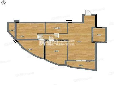 3室2廳 凱旋花園戶型圖