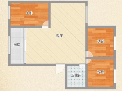 3室2厅 北站新村户型图
