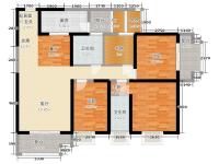 3室2廳2陽臺(tái) 俊發(fā)盛唐城星河郡（一期）戶型圖