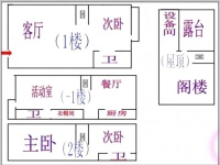 5室2廳2陽(yáng)臺(tái) 世博生態(tài)城云嶺鄰里別墅戶型圖