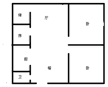 2室2厅 气象路15号（气象路17号）户型图