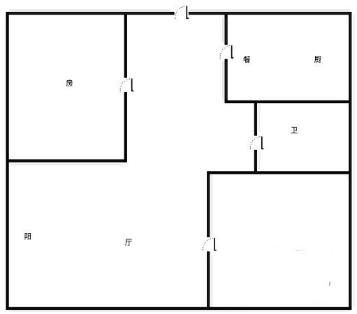 3室2厅1阳台 宏海小区户型图