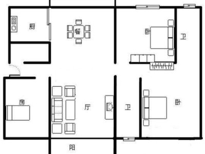 3室2厅2阳台 枫林盛景西区户型图