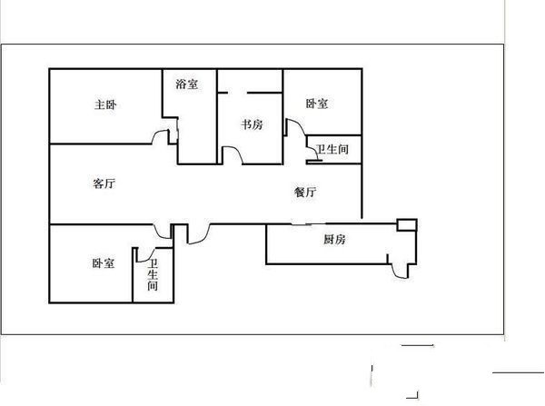 4室2厅 金星伟龙广场户型图