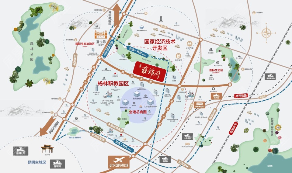 蓝光雍锦府区位图