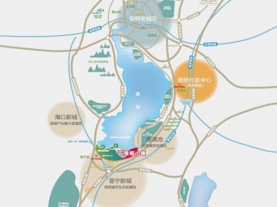 滇池南湾未来城P地块区位图