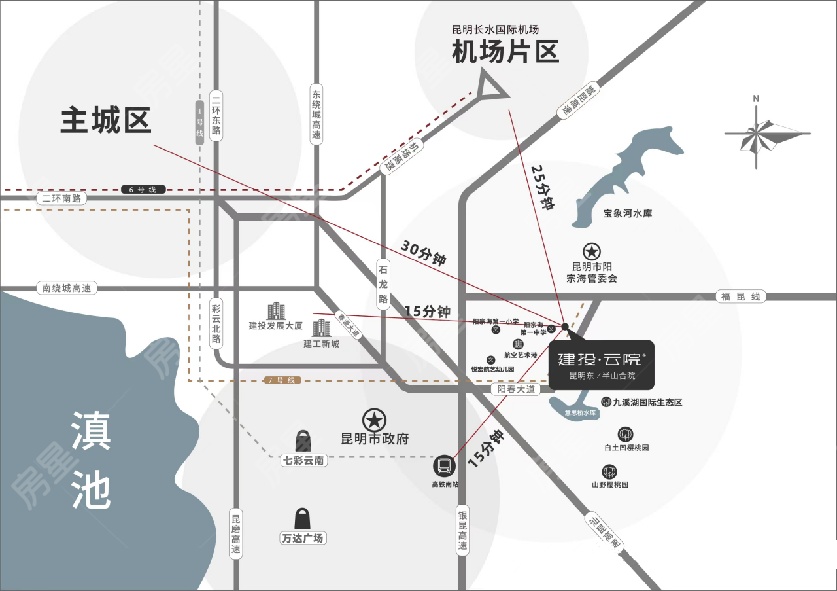 建投云院區(qū)位圖