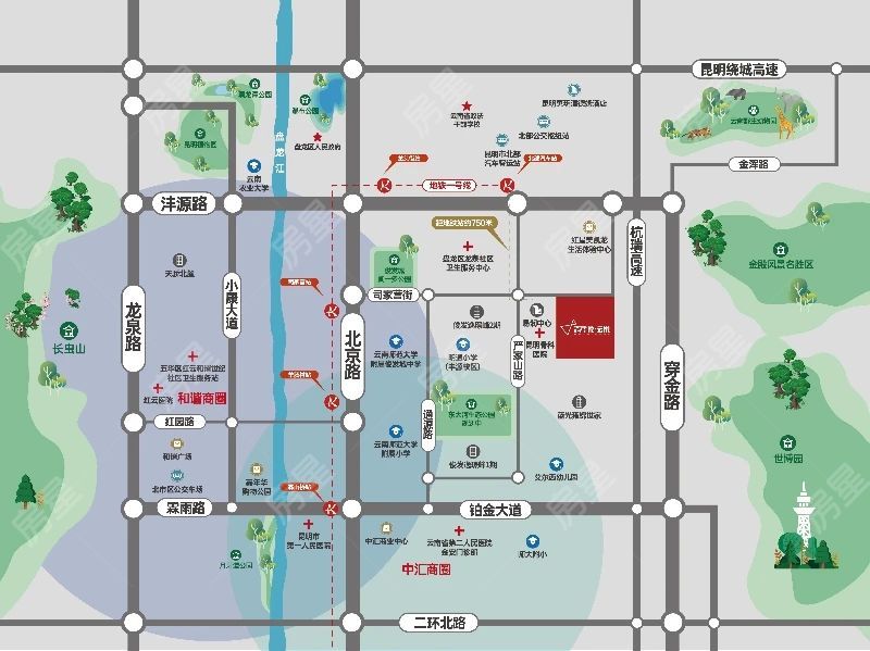 青年說云悅區(qū)位圖
