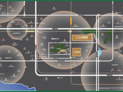 綠城云筑臻邸區(qū)位圖